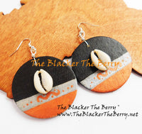 Cowrie Earrings Handmade Black Silver The Blacker The Berry®