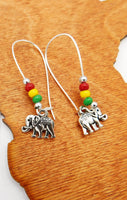 Elephant Earrings African Ethnic Jewelry Women Beaded