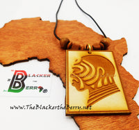 Wooden Necklace African Warrior Men Necklaces Afrocentric