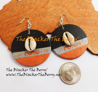 Cowrie Earrings Handmade Black Silver The Blacker The Berry®