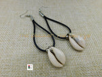 Cowrie Shell Earrings Leather Black Women Jewelry The Blacker The Berry®