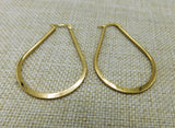 Gold Hoop Stainless Steel Hoop Earrings Long Women Jewelry