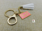 Melanin Keychains Pink Gold Accessories Black Owned