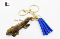 African Lizard Keychain Purse Charm Ethnic Afrocentric Unique Gift Ideas