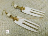 Ethnic Earrings Dangle African Jewelry Women White Comb