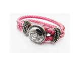 Pink Bracelet Teen Jewelry Snap Interchangeable Graduation Gift Ideas