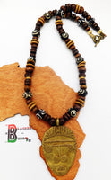 African Men Necklaces Beaded Jewelry Mask The Blacker The Berry