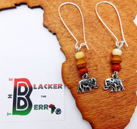 Elephant Earrings Beaded Jewelry Gift Ideas Dangle
