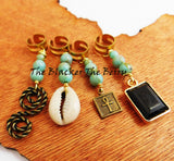 Hair Accessories Beaded Ethnic Cowrie Ankh Dangle Jewelry Women