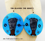 AfricanWomen Hand Painted Earrings Handmade Black Pride