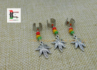Hair Jewelry Silver Accessories Dread Locs Cannabis