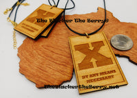 X Necklaces By Any Means Jewelry Wood Adjustable Wooden Pendant Jewelry SALE