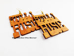 Wooden Earrings Inspirational Jewelry Rise Women