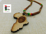 African Mask Necklaces Rasta Jewelry Handmade Gift Ideas Unisex Adult Teen Africa