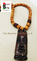 Large African Mask Men Jewelry Gift Ideas for Him Ethnic Afrocentric Black Owned