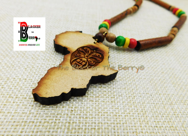 African Mask Necklaces Rasta Jewelry Handmade Gift Ideas Unisex Adult Teen Africa
