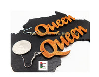 Queen Earrings Women Jewelry 3.5 Inches Dangle