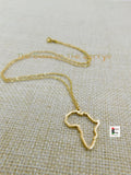 Africa Necklace Gold Men Women Adjustable Jewelry Black Owned