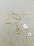 Africa Necklace Gold Men Women Adjustable Jewelry Black Owned