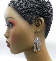Women Silver Earrings Dangle Antique Silver Fashion Jewelry Boho