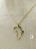 Africa Necklace Gold Men Women Adjustable Jewelry Black Owned