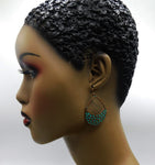Antique Copper Earrings Women Boho Dangle Fashion Jewelry