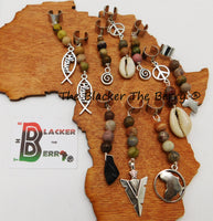 Loc Hair Jewelry Accessories Ethnic 10 Piece Set Women Beaded