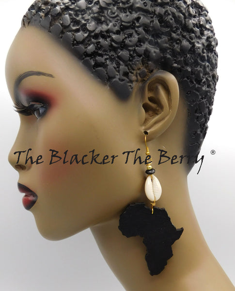 Black Africa Earrings Women Jewelry Handmade Cowrie The Blacker The Berry ®