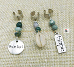 Hair Jewelry Silver Accessories Dread Locs Natural Stones Cowrie Hope