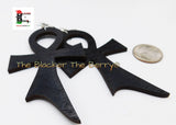 Black Ankh Earrings Wooden Large Jewelry Women Black Owned Business