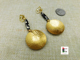Brass Clip On Earrings Ethnic Jewelry Non Pierced