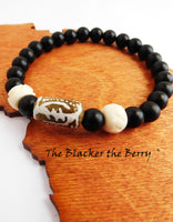 Gye Nyame Bracelet Black African Afrocentric Handmade