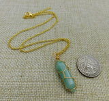 Stone Wrapped Necklace Aventurine Green Women Adjustable Jewelry Black Owned