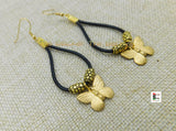 Butterfly Earrings Black Owned Jewelry Black Gold Women