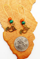 Dove of Peace Earrings Beaded Women Jewelry Christian