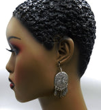 Women Earrings Dangle Antique Silver Tassel Fashion Jewelry Boho