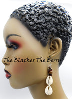 Cowrie Shell Dangle Earrings Beaded Jewelry Gift Ideas Christmas