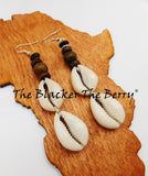 Cowrie Shell Dangle Earrings Beaded Jewelry Gift Ideas Christmas