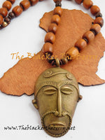 Men African Necklaces Ethnic Jewelry Mask Afrocentric The Blacker The Berry®