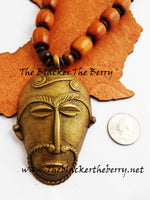 Men African Necklaces Ethnic Jewelry Mask Afrocentric The Blacker The Berry®