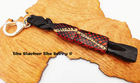 African Wooden Ebony Keychain Carved Purse Kwanzaa Gift Ideas Black Owned Business