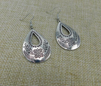 Silver Teardrop Fashion Earrings Antique Jewelry Women Black Owned