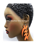 Gye Nyame Wooden Earrings Handmade Jewelry Women Large