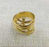 Ankh Ring Gold Silver Fashion Jewelry Stainless Steel