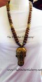 African Necklace Men Jewelry Wooden Beaded Ethnic