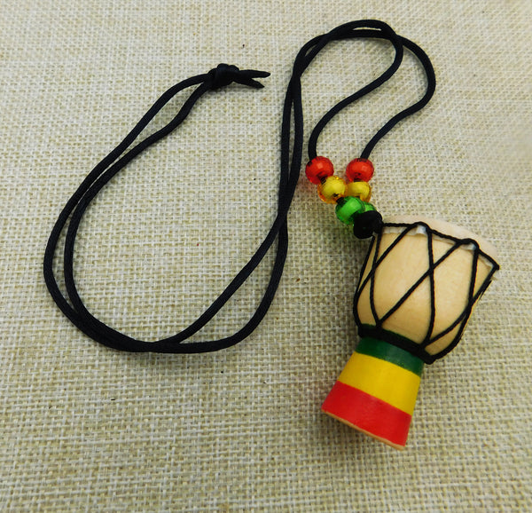 African Djembe Car Charm Car Accessories Drum Charm Wood Cute Car Accessories