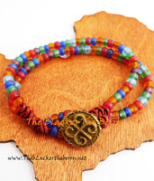 African Anklet Beaded Ethnic Afrocentric Jewelry Women