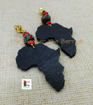 Africa Clip On Earrings Ethnic Women Jewelry RBG Pan African Handmade Non Pierced Black Owned