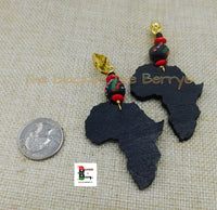 Africa Clip On Earrings Ethnic Women Jewelry RBG Pan African Handmade Non Pierced Black Owned