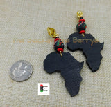 Africa Clip On Earrings Ethnic Women Jewelry RBG Pan African Handmade Non Pierced Black Owned